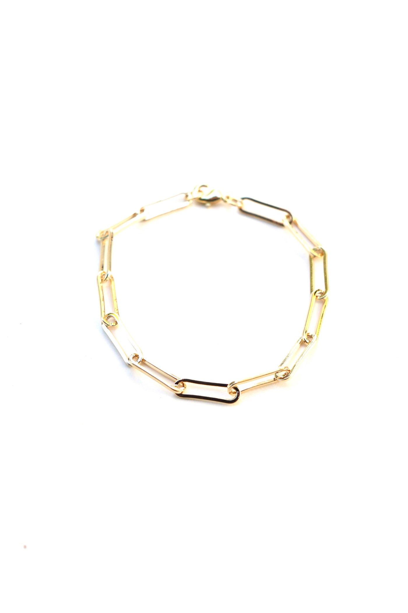 Cedar and Cypress Designs - Paper Clip Gold Chain Bracelet