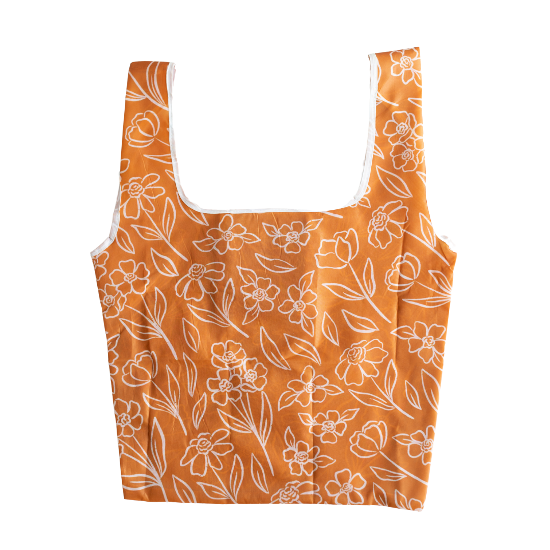 Terracotta Floral Reusable Bag