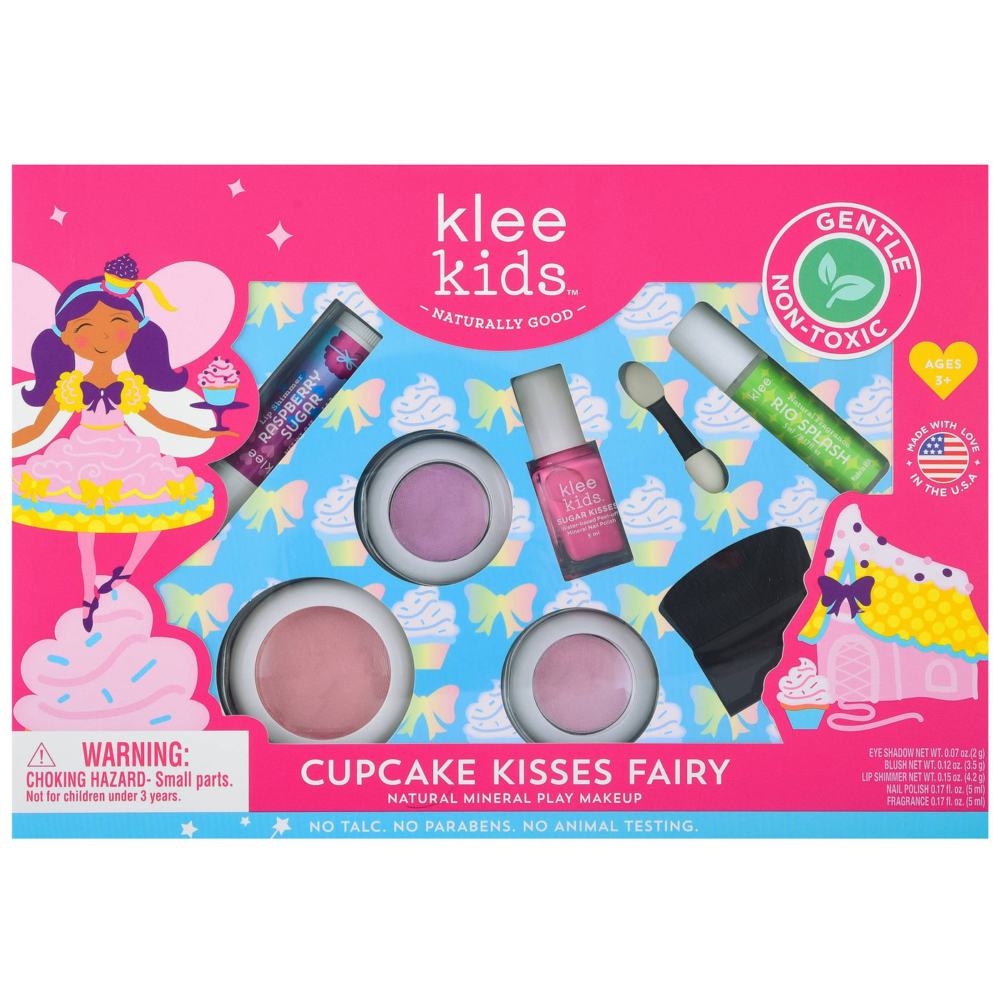 Klee Naturals - NEW! Cupcake Kisses Fairy - Klee Kids Deluxe Makeup Kit