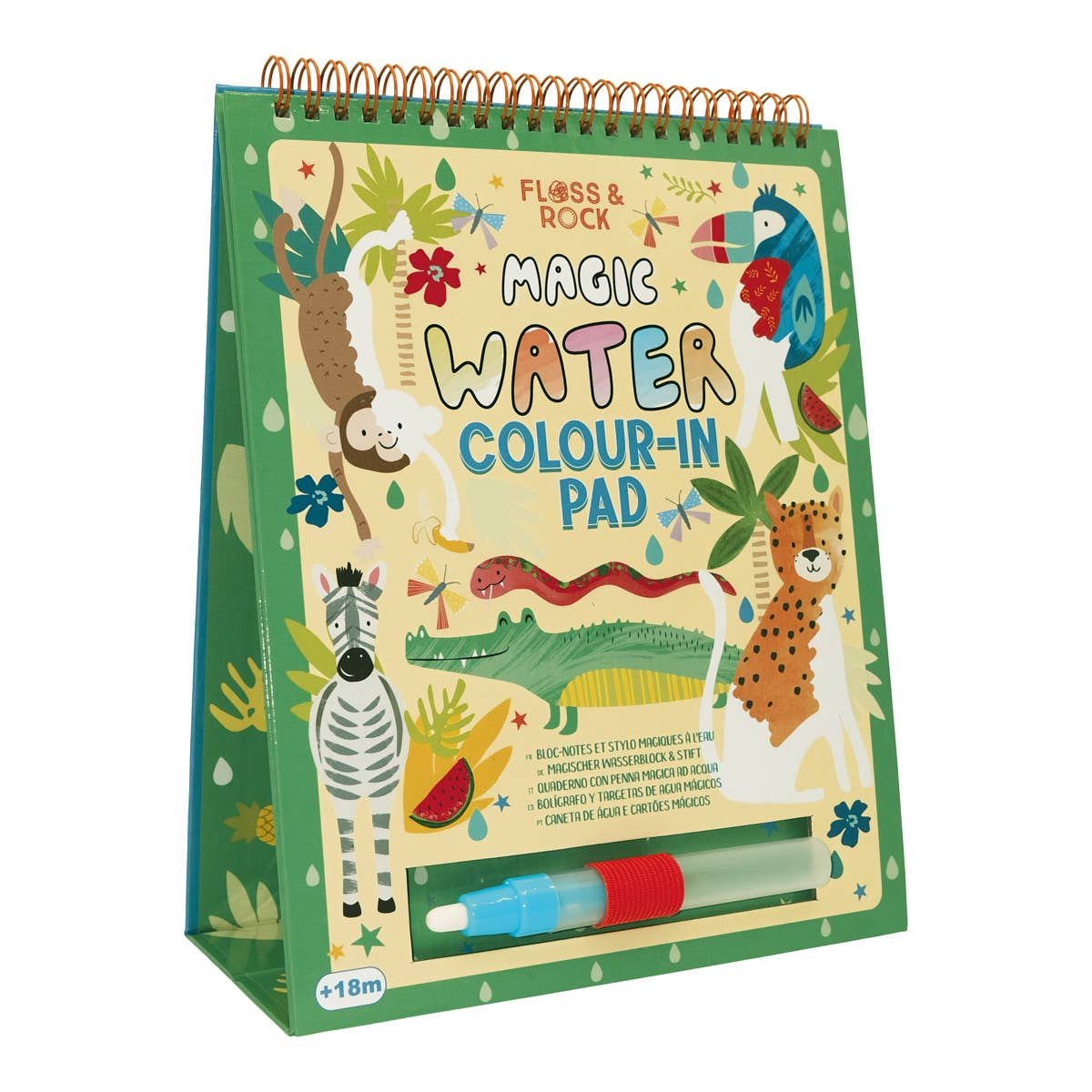 Magic Color Changing Watercard Easel and Pen - Jungle