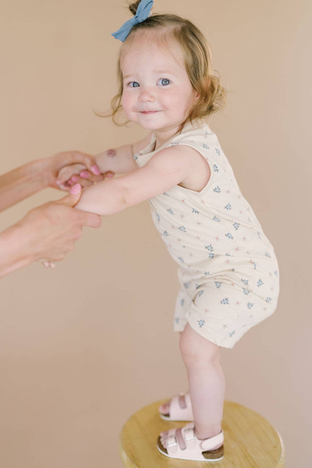 Berry Shortie Baby Romper, Organic Baby Onesie, Henley - 6 Month