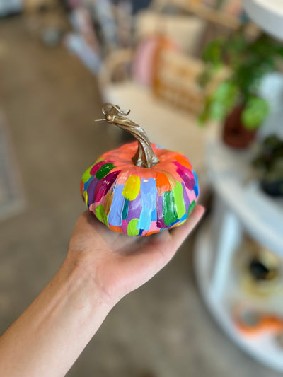 Colorful Hand Painted Pumpkins