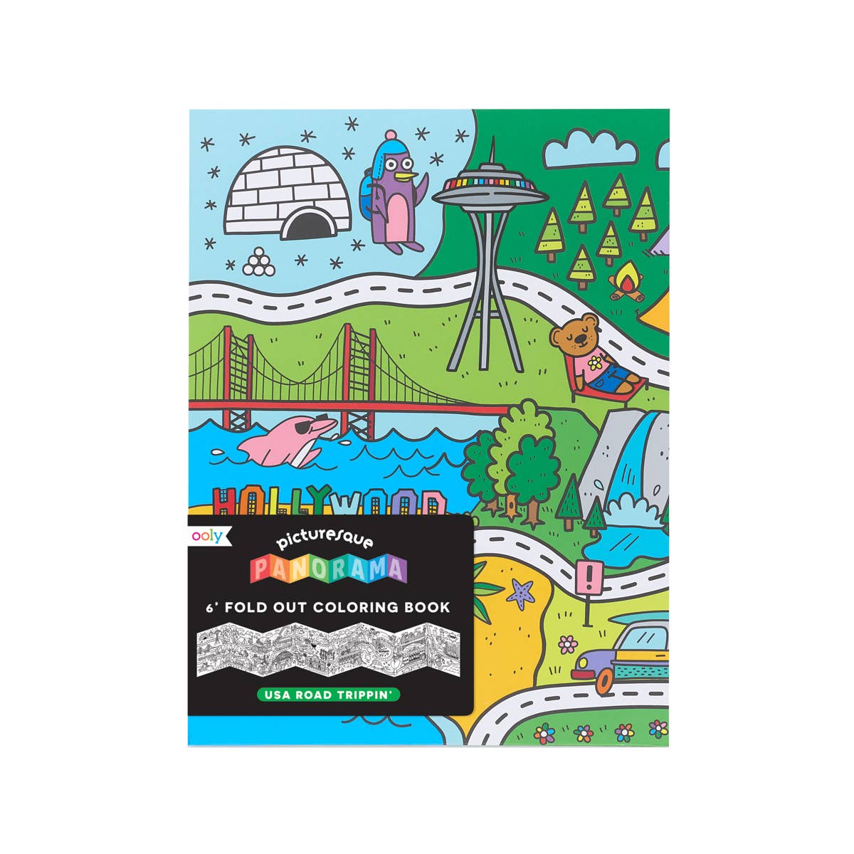 Panorama Coloring Book - USA Road Trippin'