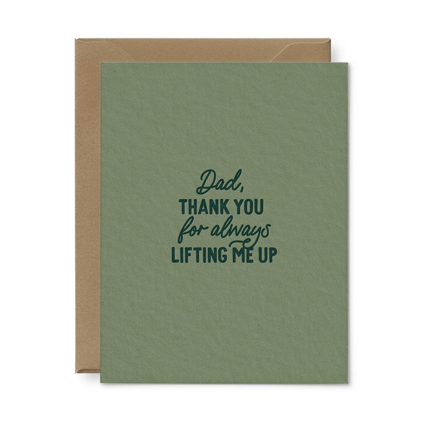 Ruff House Print Shop - Lifting Me Up Father's Day Greeting Card