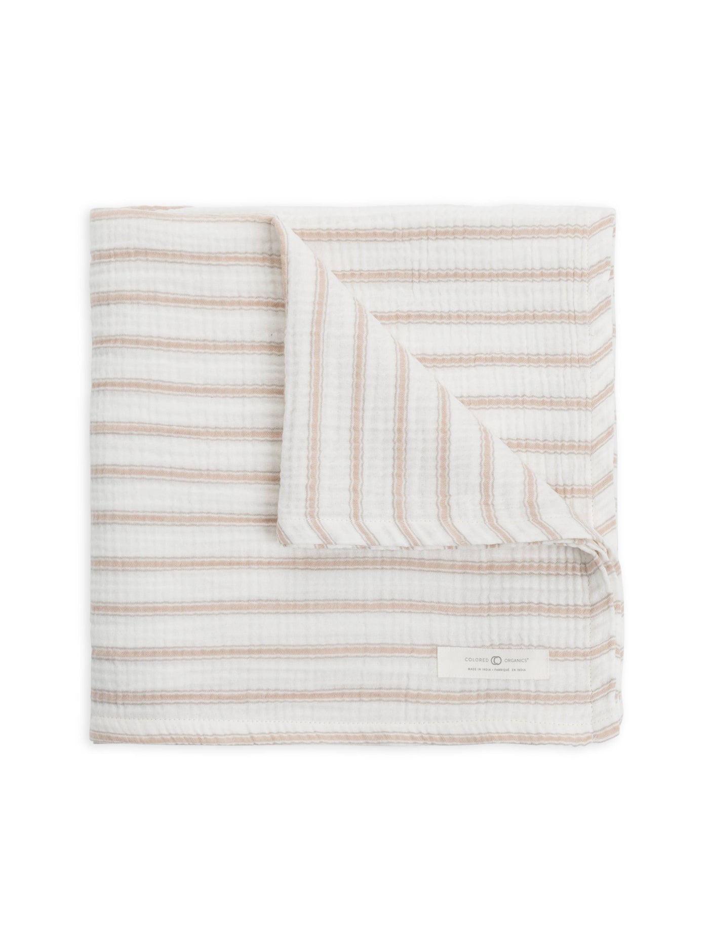 Swaddle Blanket - Arley Stripe / Dove + Clay