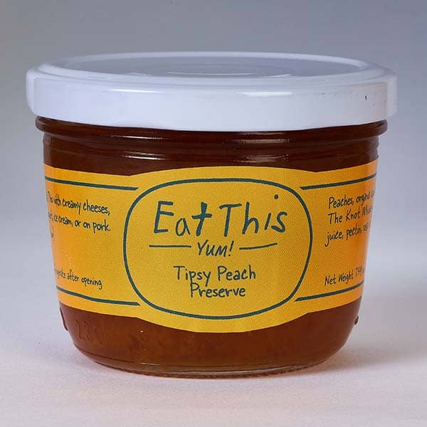 Firehouse Jams, LLC DBA Eat This Yum - 1/2 CASE Tipsy Peach Preserve (6 JARS)