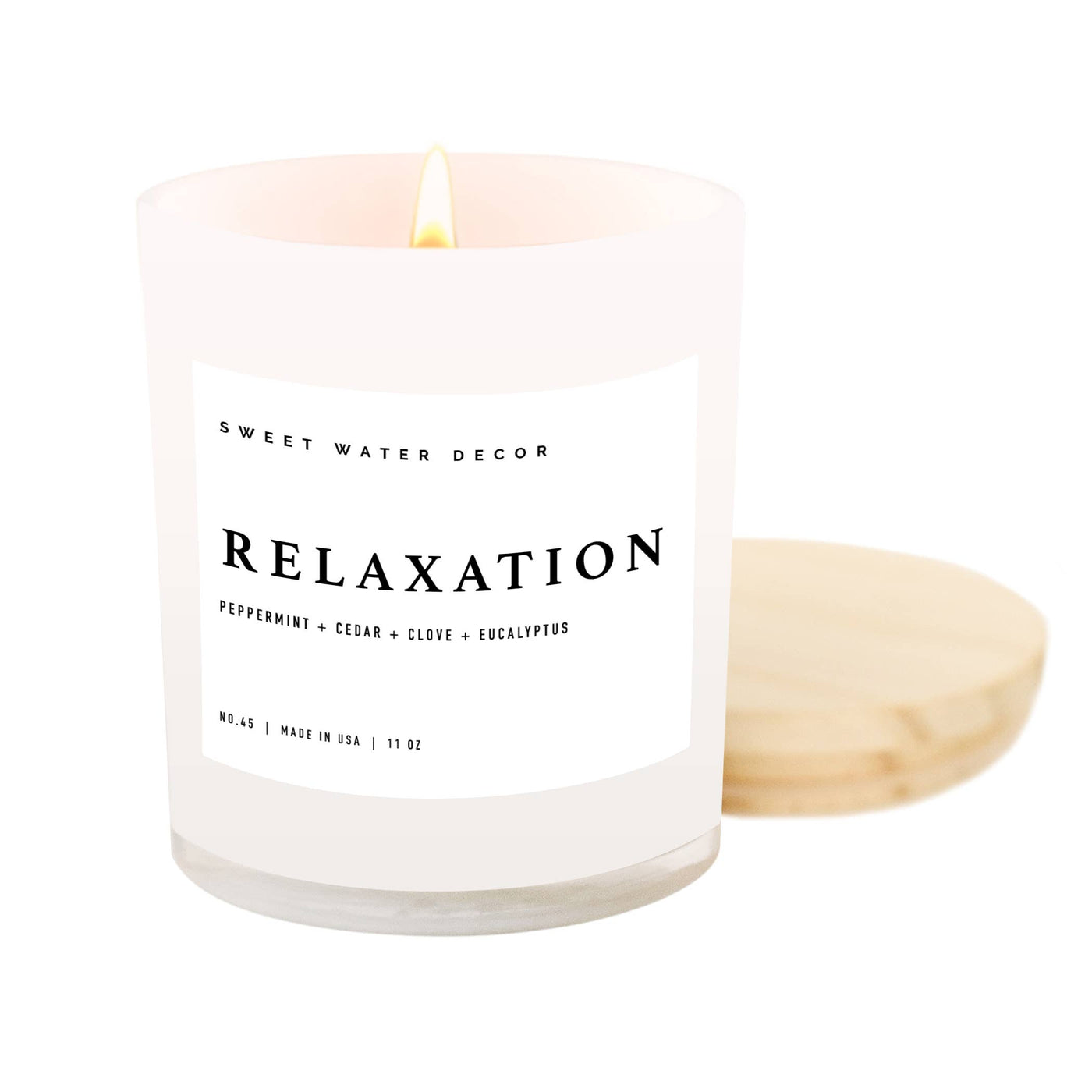 Sweet Water Decor - Relaxation Soy Candle - White Jar - 11 oz